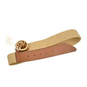 MICHAEL Michael Kors womens Stretch Waist Belt Tan Large brown NEW